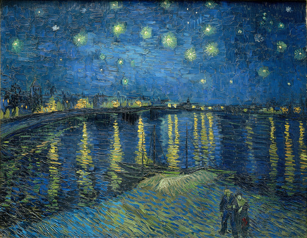 Starry Night Over the Rhone, by Vincent van Gogh, Oil on canvas, 1888