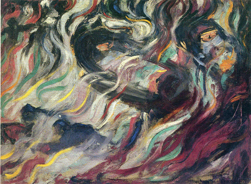 States of Mind: The Farewells by Umberto Boccioni — Oil Painting Reproduction