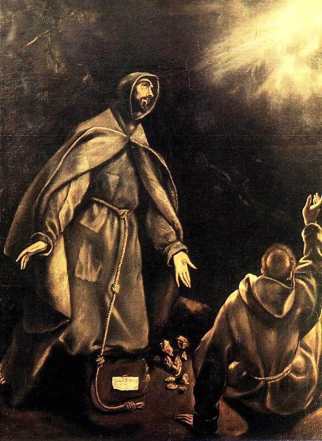 Stigmatisation of St. Francis by El Greco — Oil Painting Reproduction