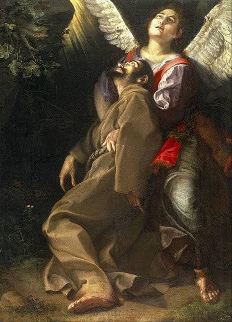 Stigmatization of St Francis by Orazio Gentileschi — Oil Painting Reproduction