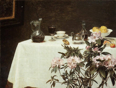 Still Life, Corner of a Table in bedroom