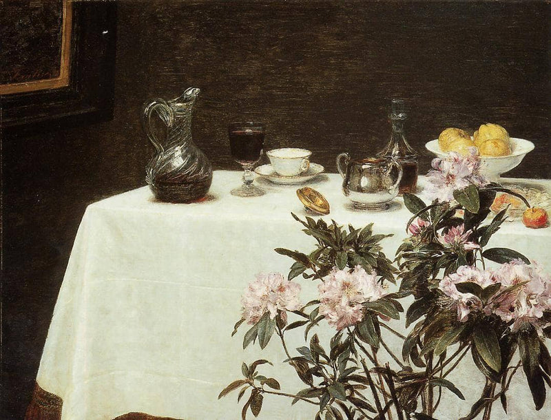 Still Life, Corner of a Table by Henri Fantin-Latour — Oil Painting Reproduction
