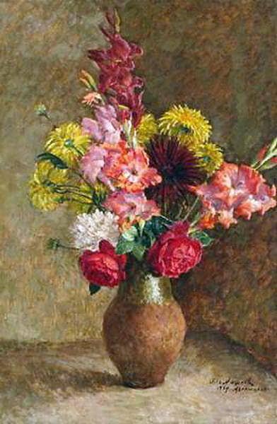 Still Life. Flowers by Ilya Mashkov — Oil Painting Reproduction