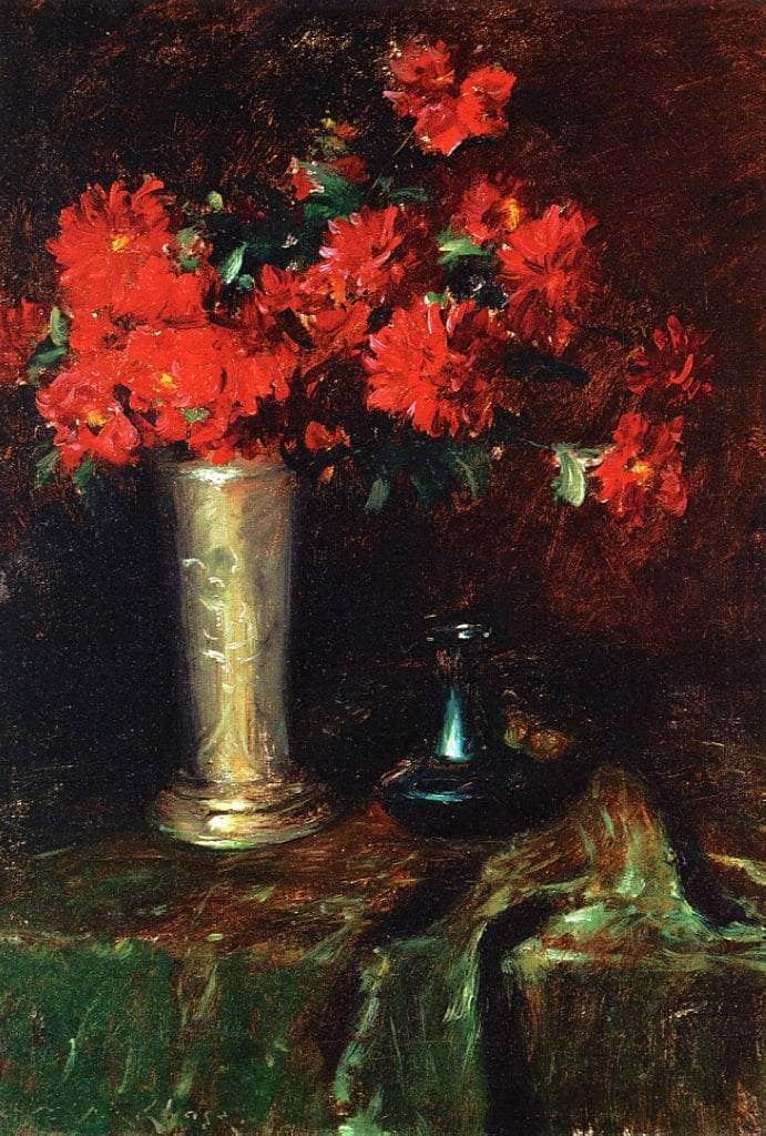 Still Life - Flowers by William Merritt Chase — Oil Painting Reproduction