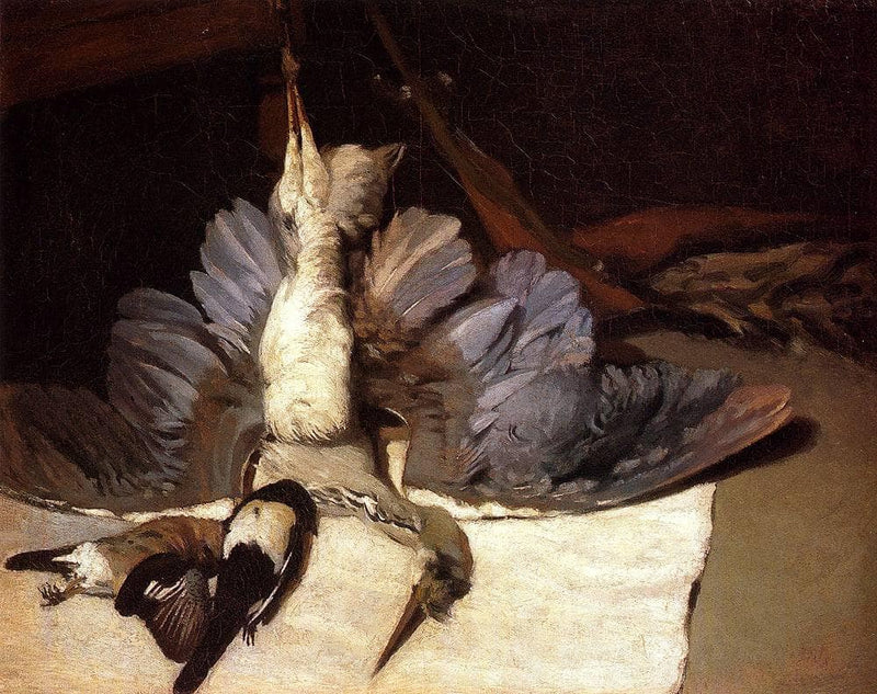 Still Life: Heron with Spread Wings by Alfred Sisley — Oil Painting Reproduction