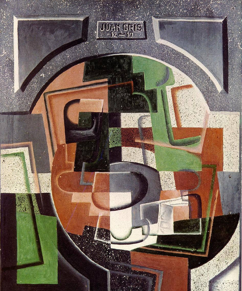 Still Life on Plaque by Juan Gris — Oil Painting Reproduction
