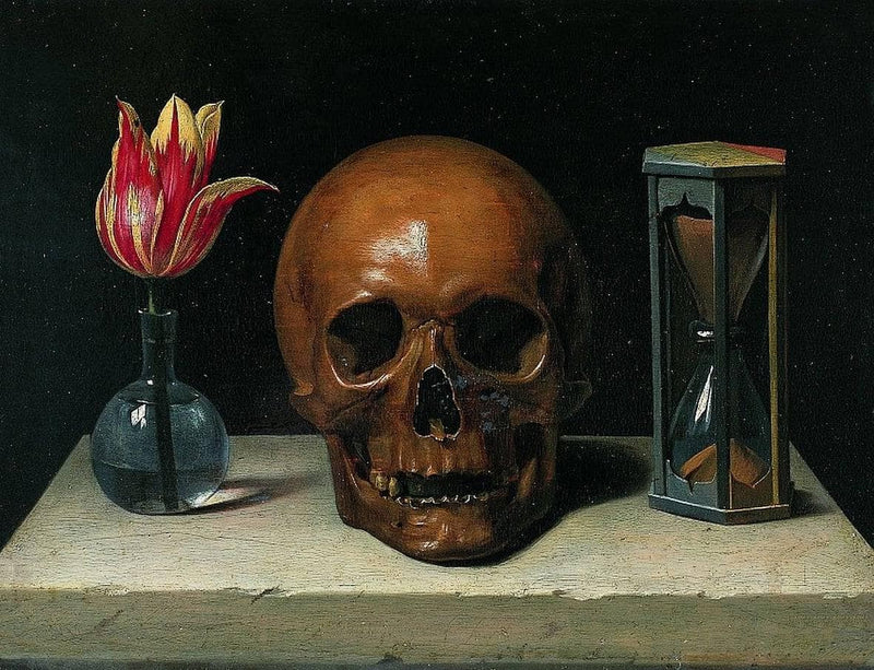 Still-Life with a Skull by Philippe de Champaigne — Oil Painting Reproduction