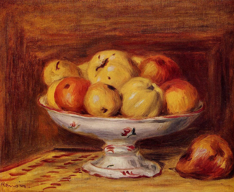 Still Life with Apples and Pears by Pierre-Auguste Renoir — Oil Painting Reproduction