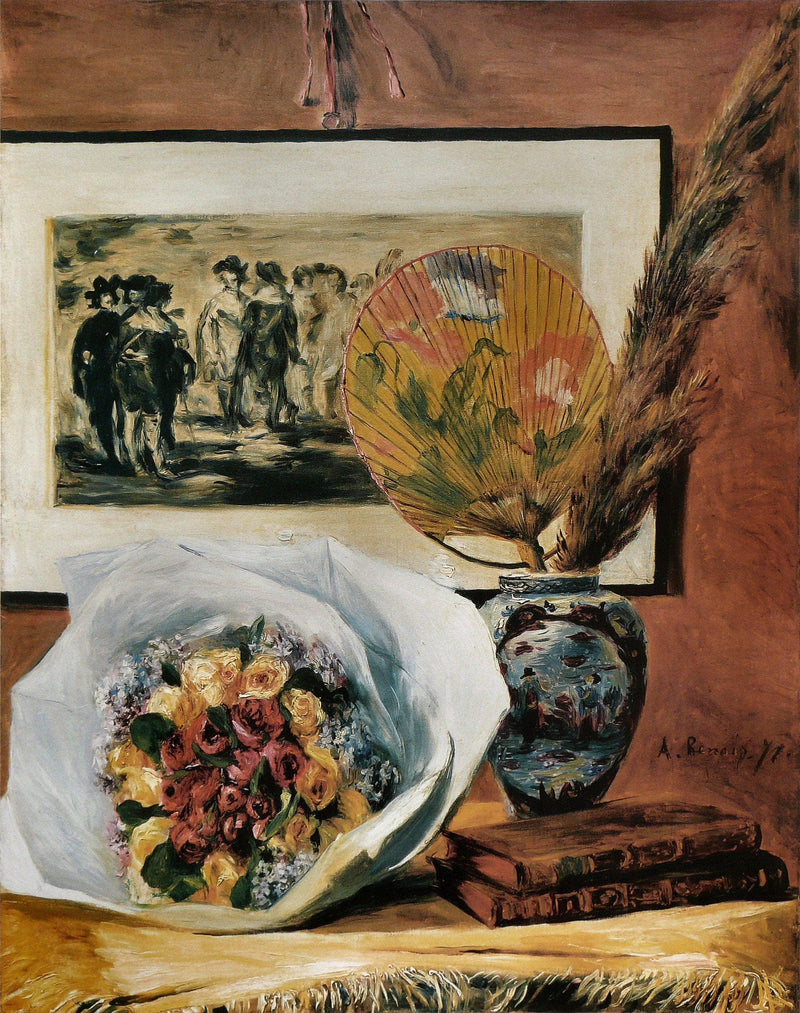 Still Life with Bouquet by Pierre-Auguste Renoir — Oil Painting Reproduction