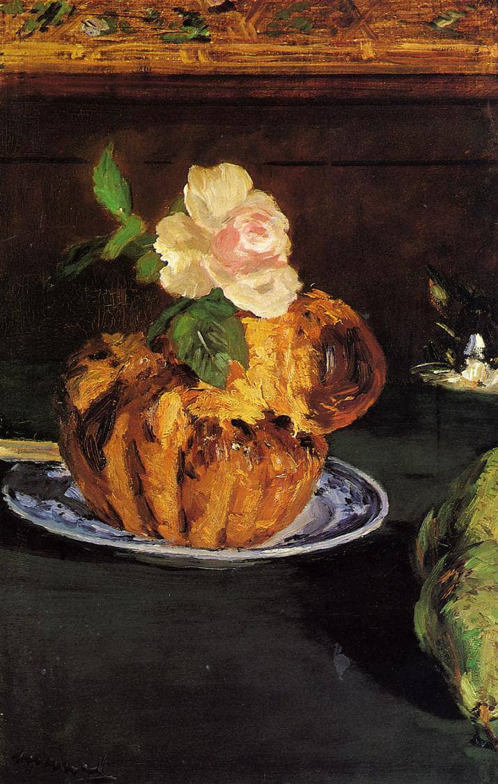 Still Life with Brioche by Edouard Manet — Oil Painting Reproduction