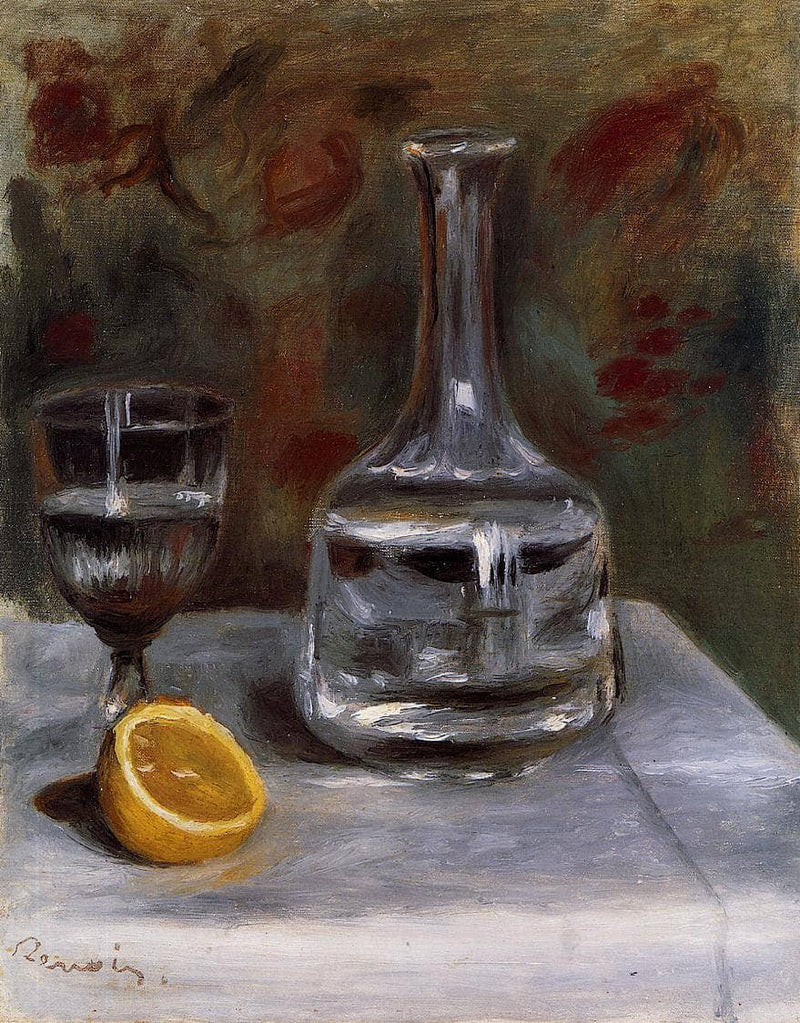 Still Life with Carafe by Pierre-Auguste Renoir — Oil Painting Reproduction