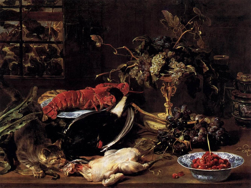 Still Life with Crab, Poultry, and Fruit by Frans Snyders — Oil Painting Reproduction