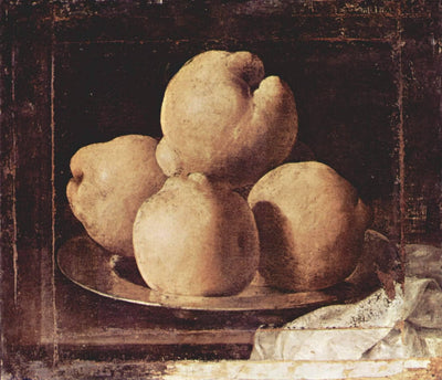Still Life with Dish of Quince in entryway