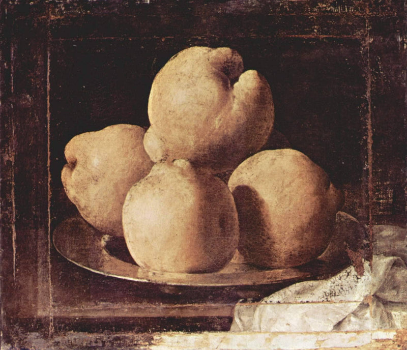 Still Life with Dish of Quince by Francisco de Zurbaran — Oil Painting Reproduction
