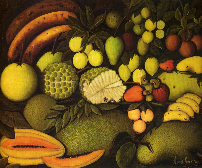 Still Life with Exotic Fruit by Henri Rousseau — Oil Painting Reproduction