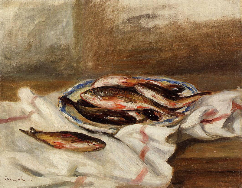 Still Life with Fish by Pierre-Auguste Renoir — Oil Painting Reproduction
