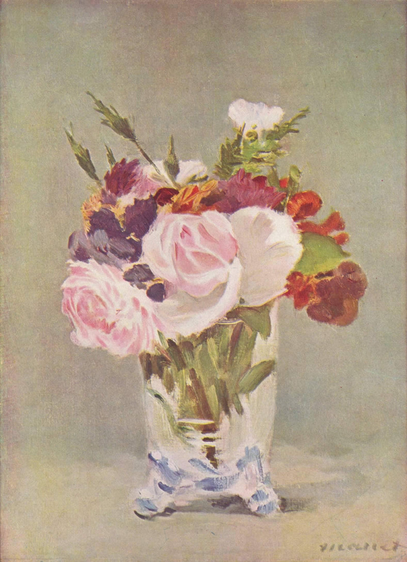 Still life with flowers by Edouard Manet — Oil Painting Reproduction
