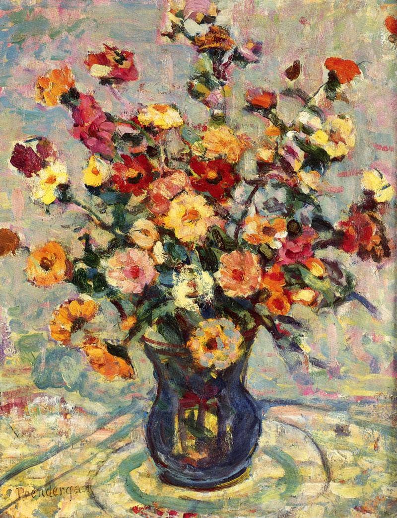 Still Life with Flowers by Maurice Prendergast — Oil Painting Reproduction