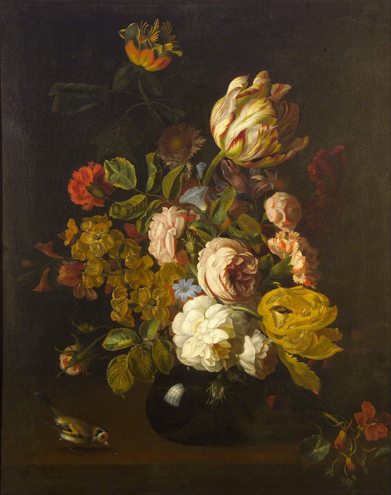 Still-life with Flowers by Tobias Stranover — Oil Painting Reproduction