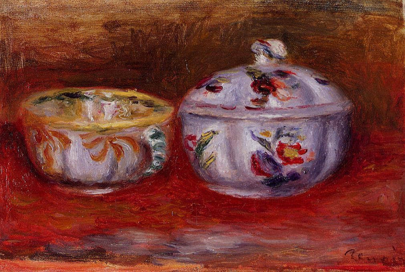 Still Life with Fruit Bowl by Pierre-Auguste Renoir — Oil Painting Reproduction