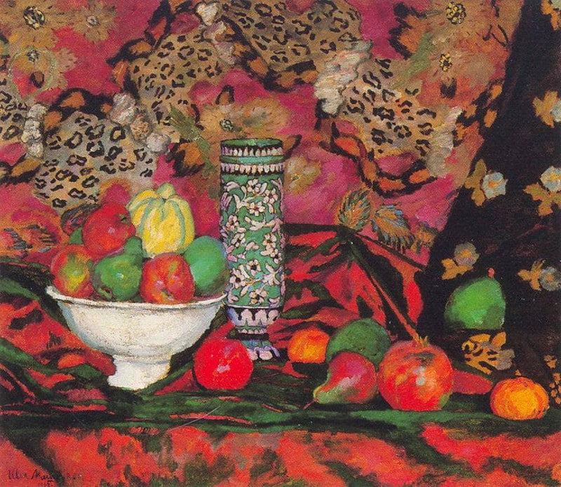 Still life with fruits by Ilya Mashkov — Oil Painting Reproduction