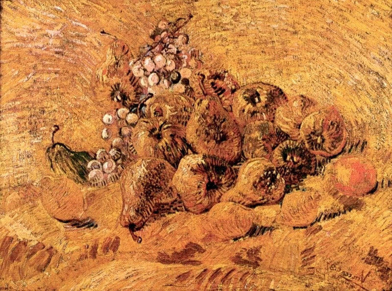 Still Life with Grapes, Pears and Lemons by Vincent van Gogh — Oil Painting Reproduction