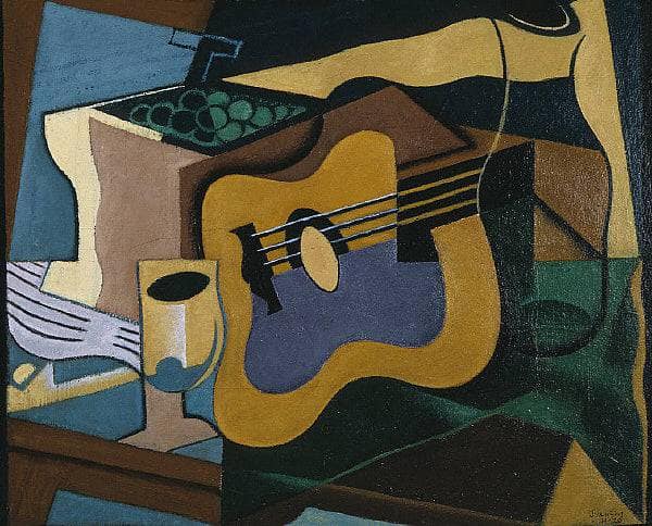 Still Life with Guitar by Juan Gris — Oil Painting Reproduction