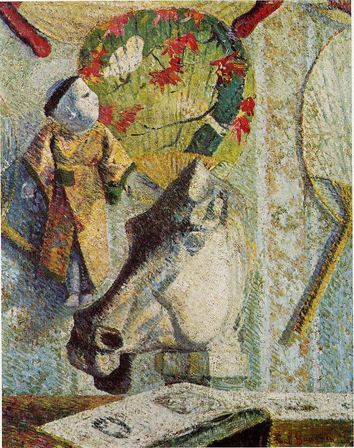 Still life with horse's head by Paul Gauguin — Oil Painting Reproduction