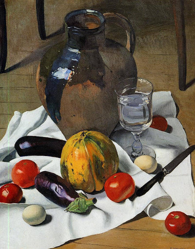 Still Life with Large Earthenware Jug in dining room