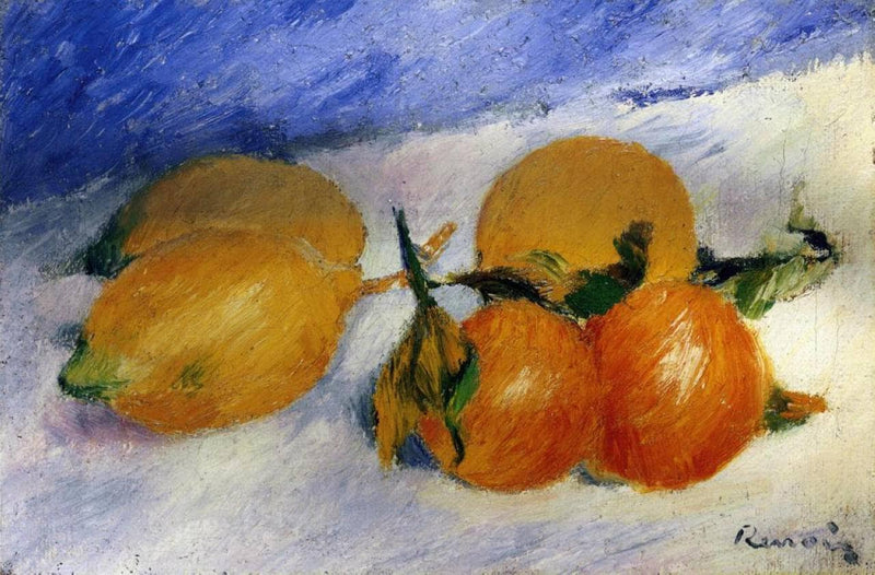 Still Life with Lemons and Oranges by Pierre-Auguste Renoir — Oil Painting Reproduction
