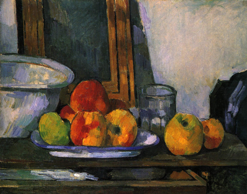 Still life with open drawer by Paul Cezanne — Oil Painting Reproduction