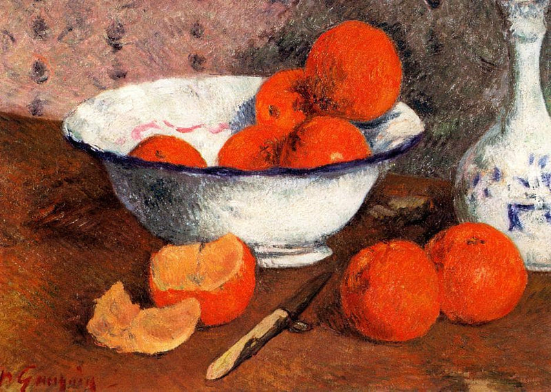 Still life with Oranges by Paul Gauguin — Oil Painting Reproduction