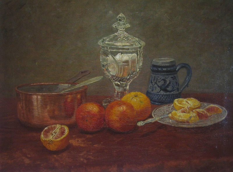 Still life with oranges by Anne Vallayer-Coster — Oil Painting Reproduction