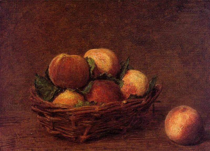 Still Life with Peaches by Henri Fantin-Latour — Oil Painting Reproduction
