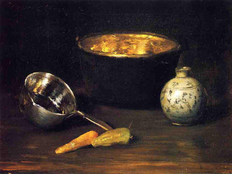 Still Life with Pepper and Carrot by William Merritt Chase — Oil Painting Reproduction
