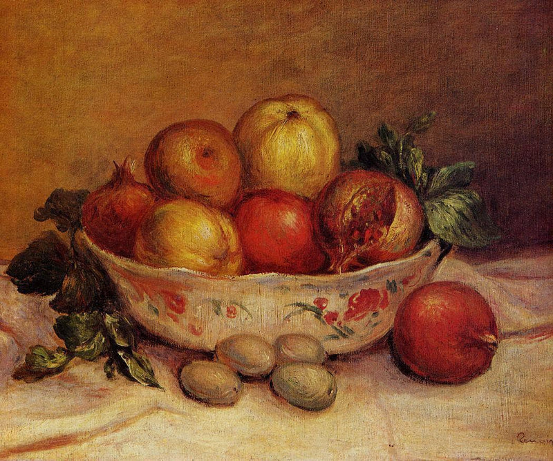 Still Life with Pomegranates by Pierre-Auguste Renoir — Oil Painting Reproduction