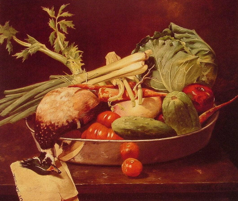 Still Life with Vegetable by William Merritt Chase — Oil Painting Reproduction