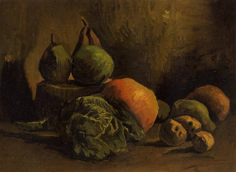 Still Life with Vegetables and Fruit by Vincent van Gogh — Oil Painting Reproduction