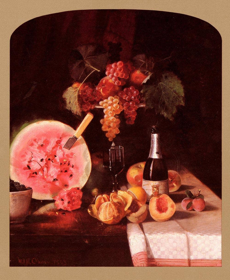 Still Life With Watermelon by William Merritt Chase — Oil Painting Reproduction