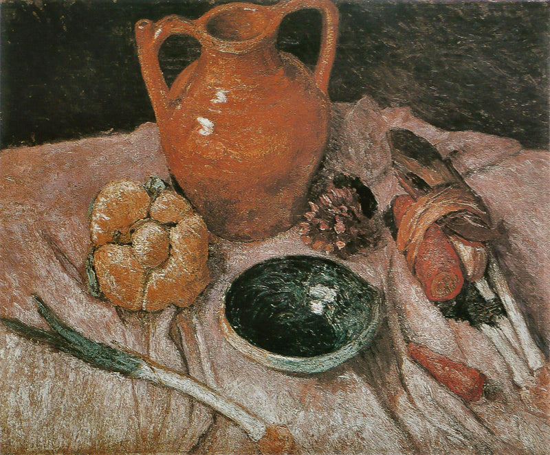 Still life with yellow jug by Paula Modersohn-Becker — Oil Painting Reproduction