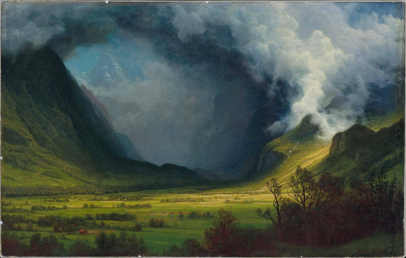Storm in the Mountains by Albert Bierstadt — Oil Painting Reproduction