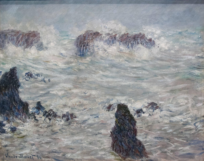 Storm, off the Coast of Belle-Ile by Claude Monet — Oil Painting Reproduction
