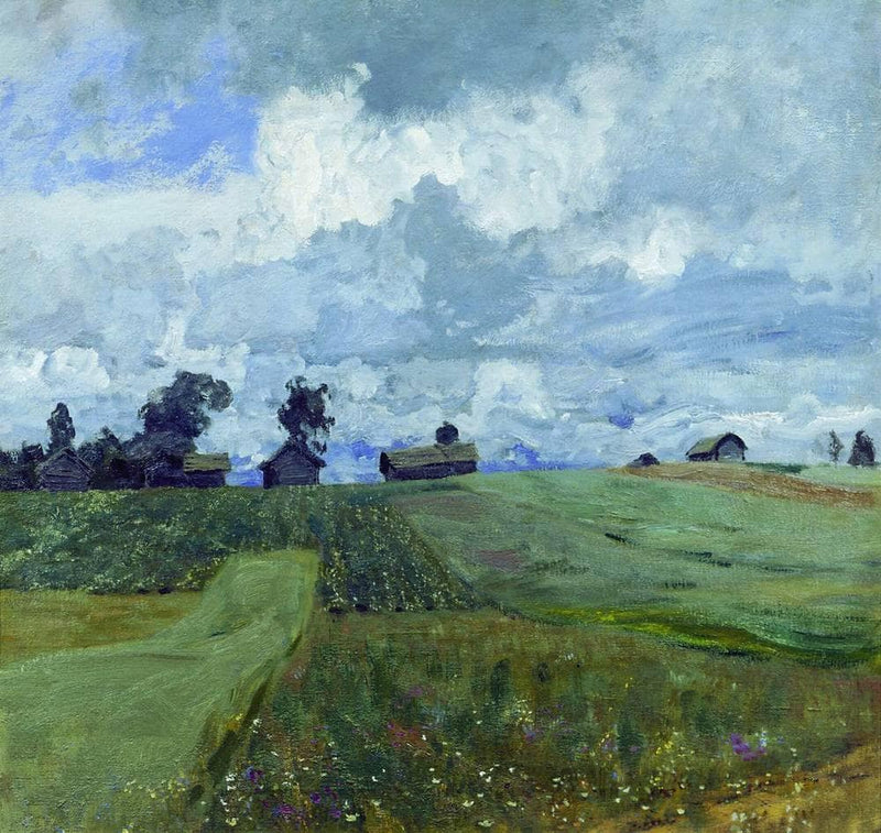 Stormy day by Isaac Levitan — Oil Painting Reproduction
