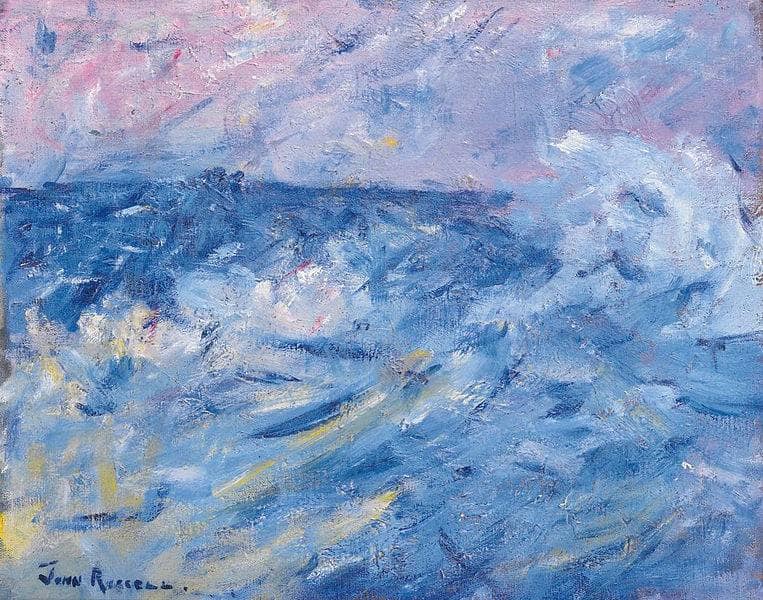 Stormy Sky and Sea, Belle Ile, off Brittany by John Peter Russell — Oil Painting Reproduction