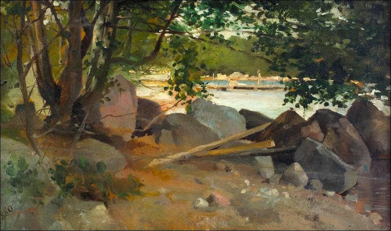 Strandstenar På Haiko by Albert Edelfelt — Oil Painting Reproduction