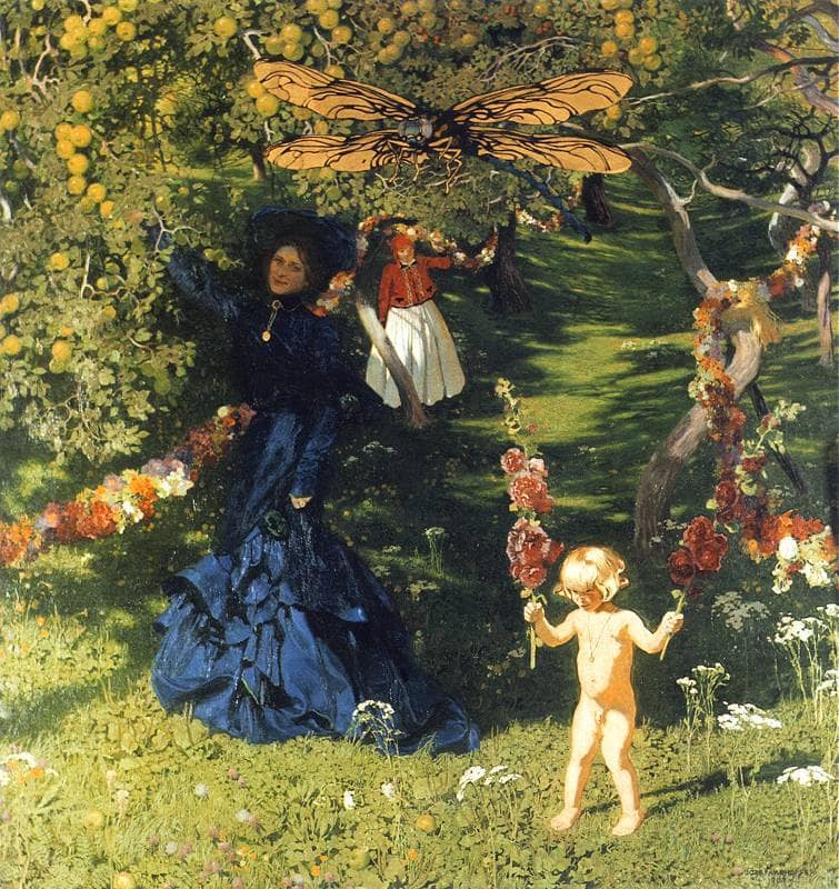 Strange Garden by Józef Mehoffer — Oil Painting Reproduction
