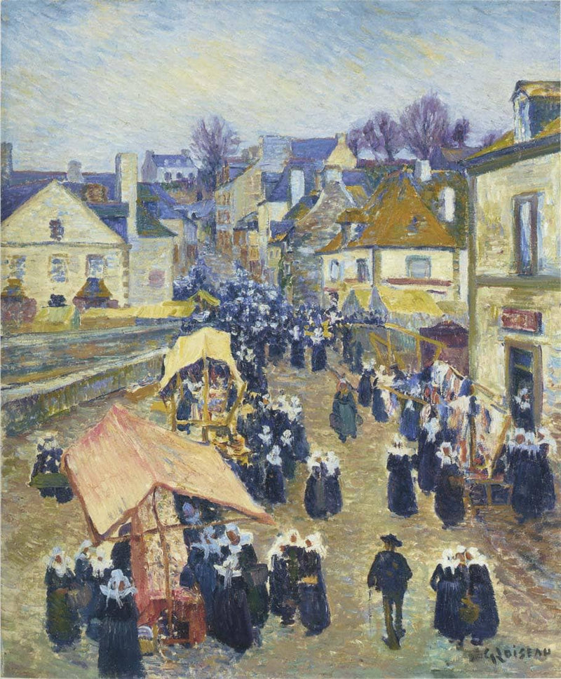 Street at Pont Aven by Gustave Loiseau — Oil Painting Reproduction
