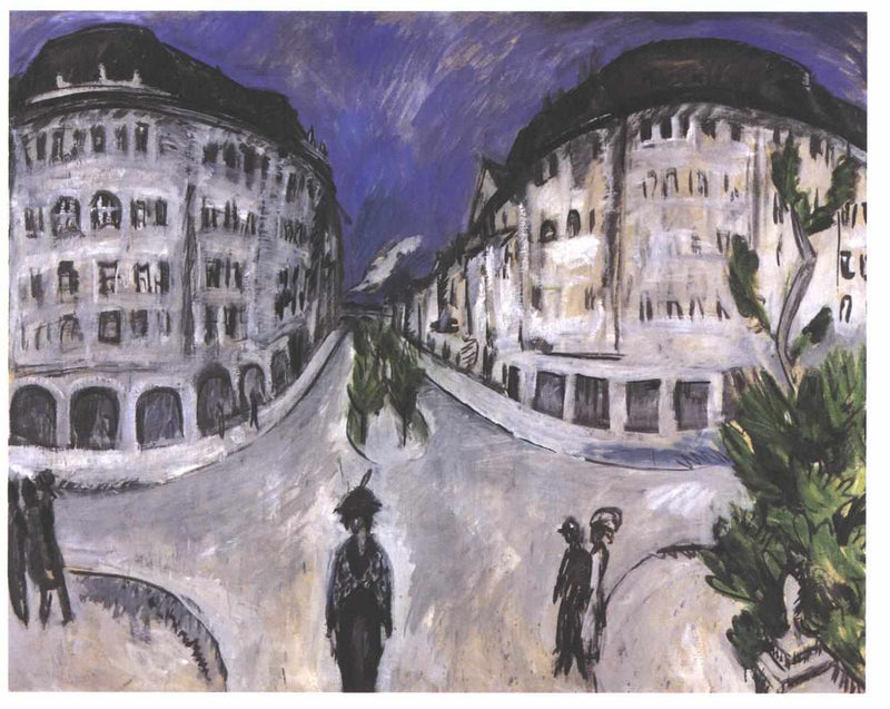 Street at Stadtpark by Ernst Ludwig Kirchner — Oil Painting Reproduction