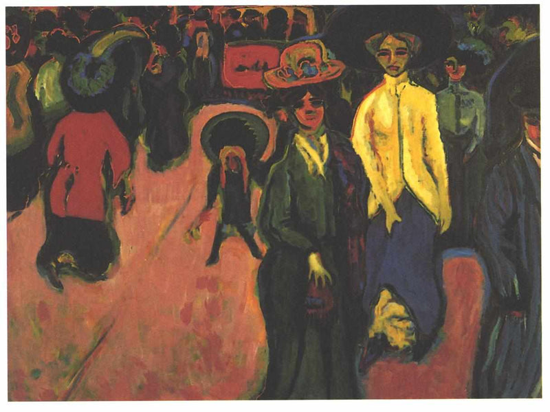 Street, Dresden by Ernst Ludwig Kirchner — Oil Painting Reproduction