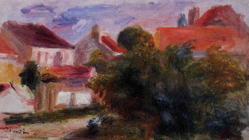 Street in Essoyes by Pierre-Auguste Renoir — Oil Painting Reproduction
